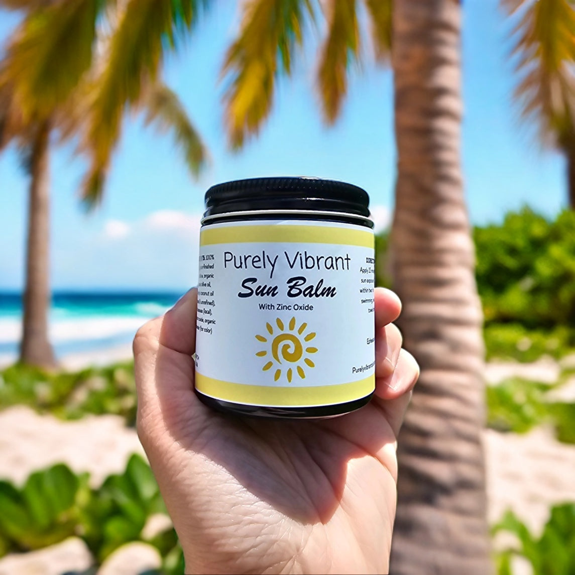 SUN BALM - Made with tallow and non-nano zinc oxide, provides optimal sun protection.