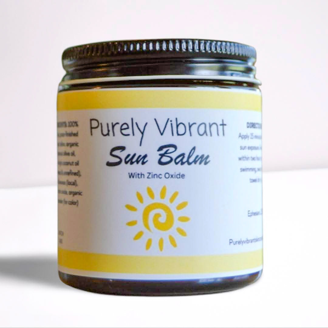 SUN BALM - Made with tallow and non-nano zinc oxide, provides optimal sun protection.