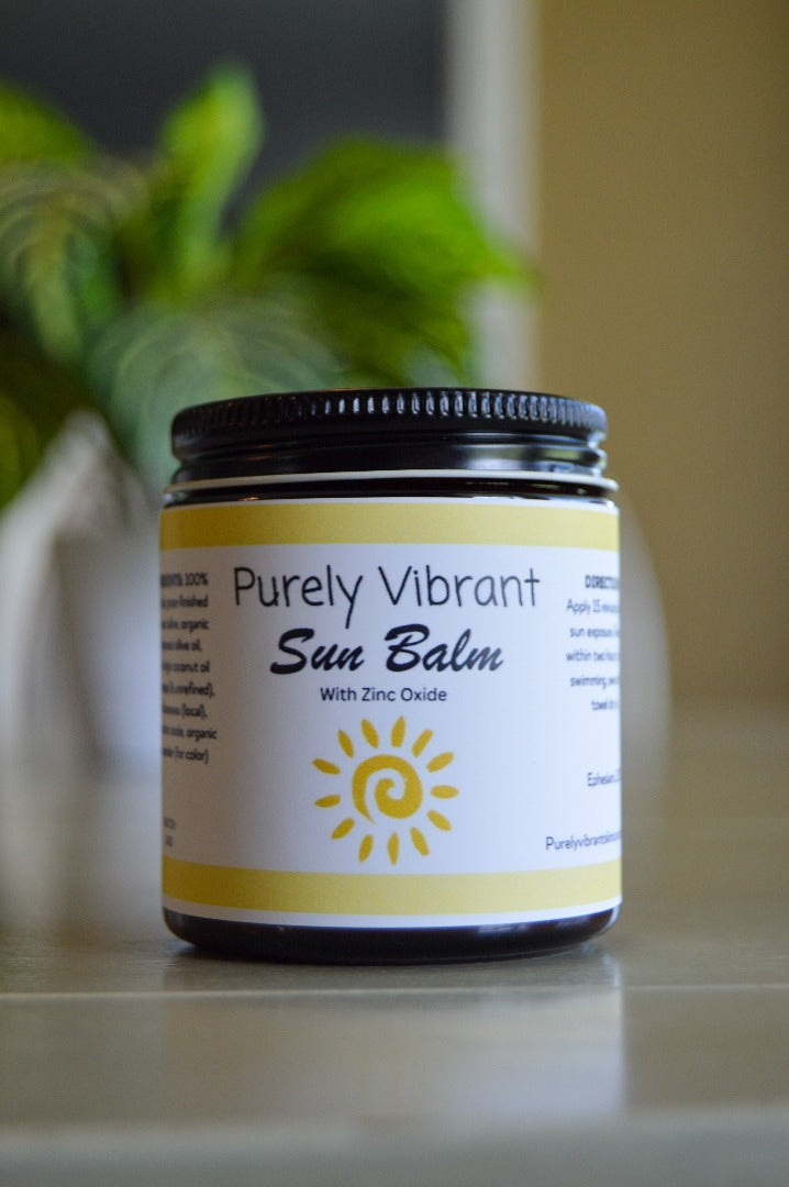 SUN BALM -  Made with tallow and non-nano zinc oxide, provides optimal sun protection.