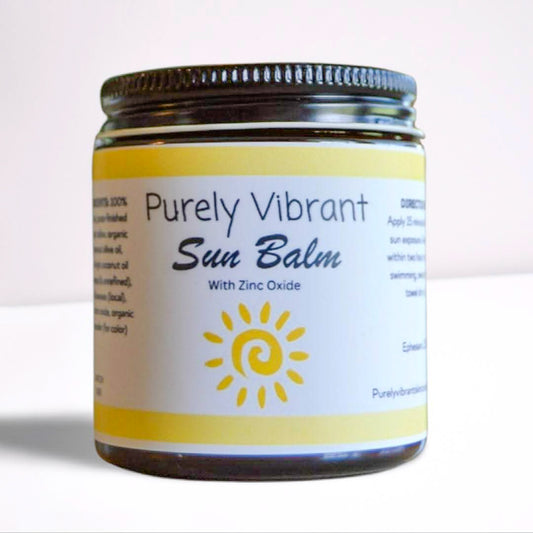 SUN BALM -  Made with tallow and non-nano zinc oxide, provides optimal sun protection.